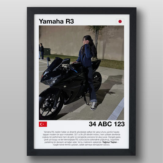 Kişiye Özel Motor Poster & Tablo