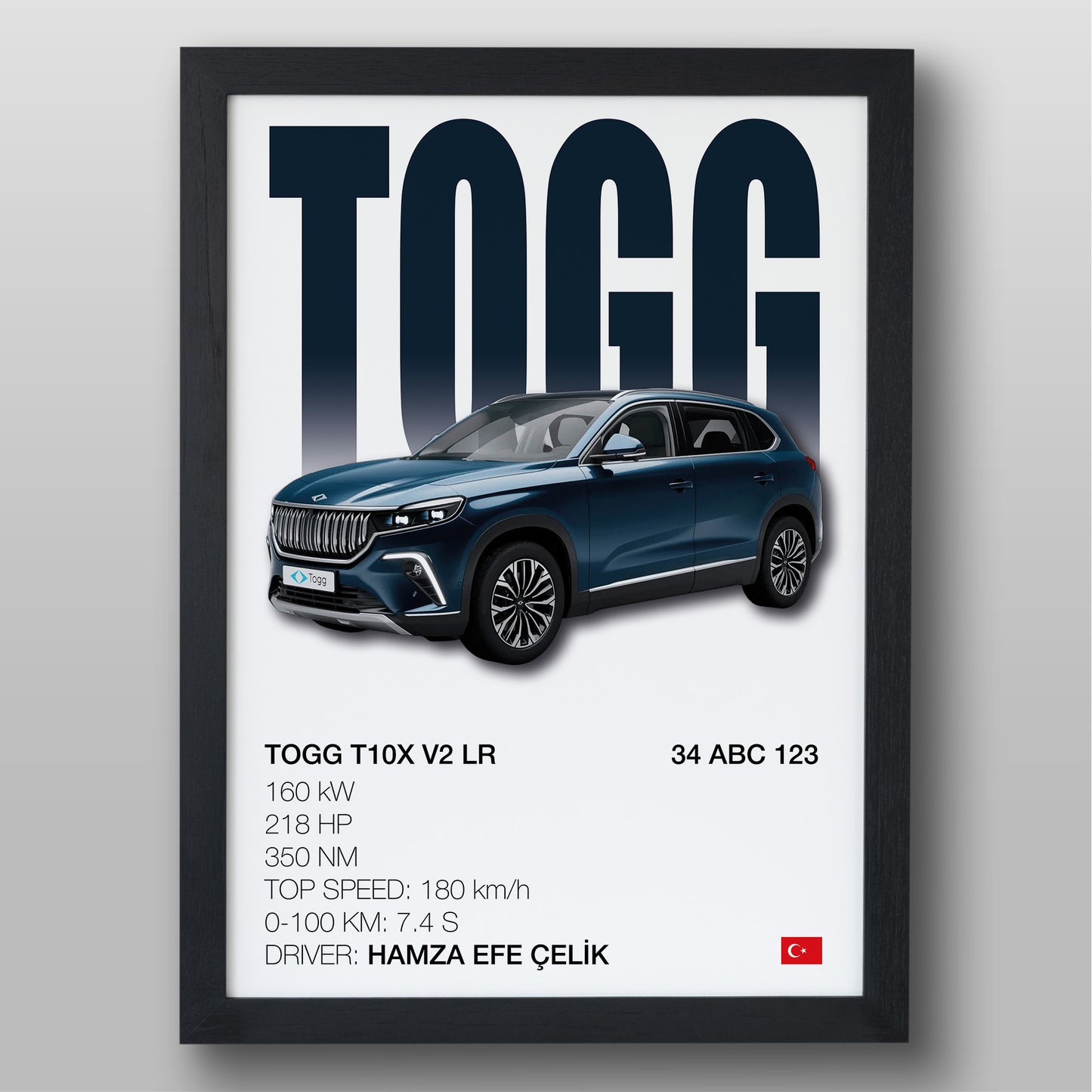 Kişiye Özel Araba Poster & Tablo