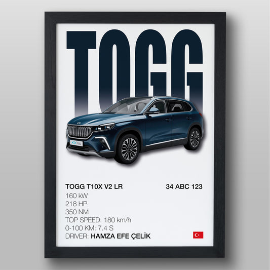 Kişiye Özel Araba Poster & Tablo